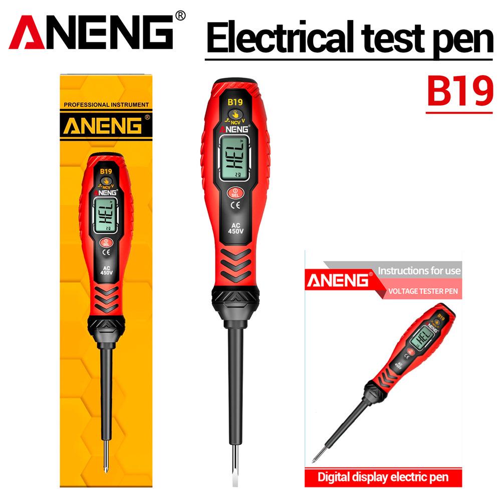 ANENG Smart Digital Voltage Tester Pen with NCV Sensing, Circuit Continuity, and Zero Fire Line Identification.