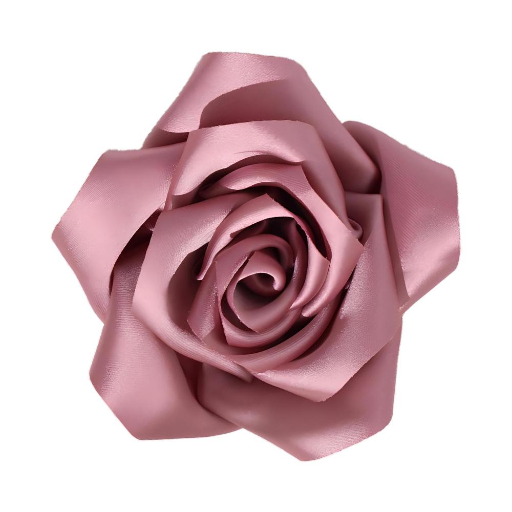 

Французская большая брошь-роза, женственная тканевая брошь ручной работы с высококлассным чувством дизайна