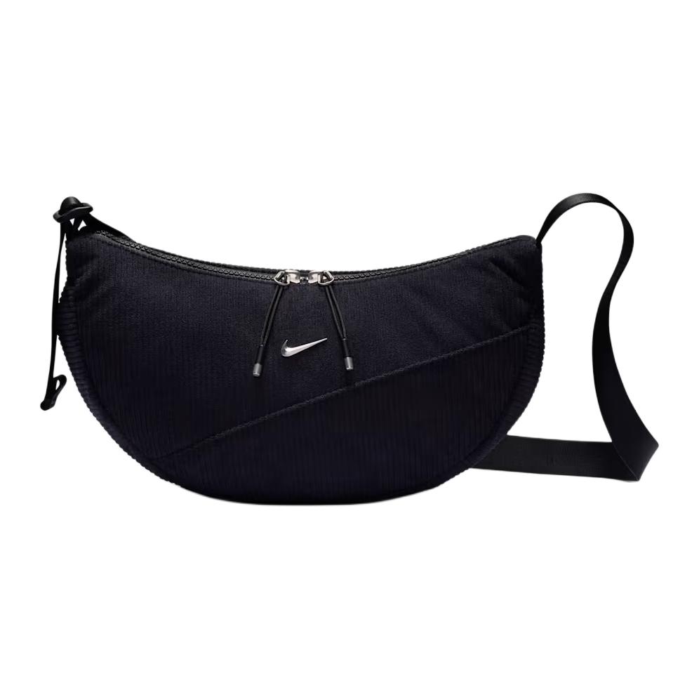 Nike Aura Solid Color Versatile Polyester Shoulder Bag Unisex Shoulder Bag Black IH2122010 Black