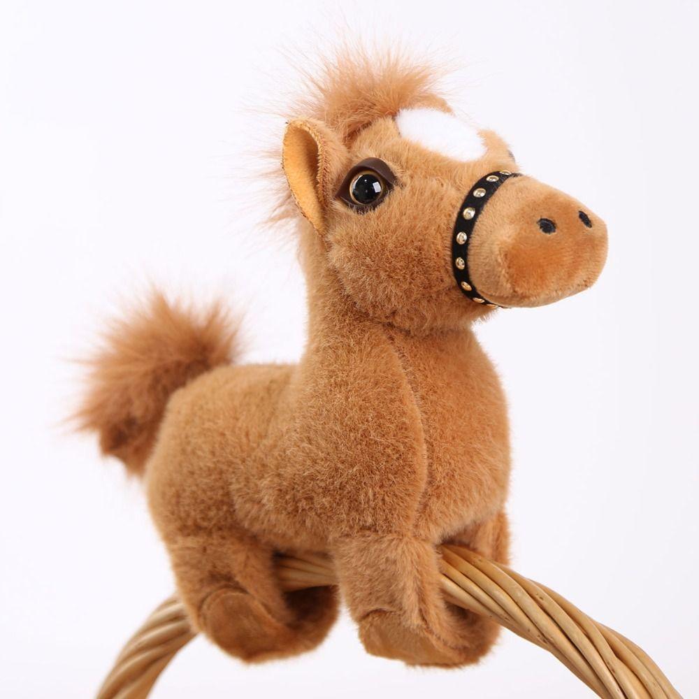 

Wrist Style Plush Doll Slap Bracelet Cute Doll Simulated Horse Doll Home Decor кавовий