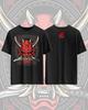 Teufel Elemente Aufdruck Reines Baumwoll T-Shirt für Männer und Frauen Dunkler Stil Kurzärmlig Übergroß Gothic Street Sommer T-Shirt