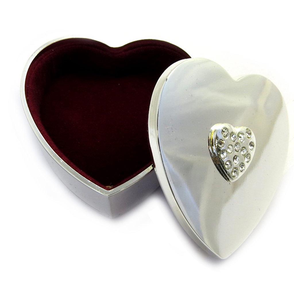 Les Trésors De Lily [M3175] - Silver 'Sissi' Jewelry Box (love)