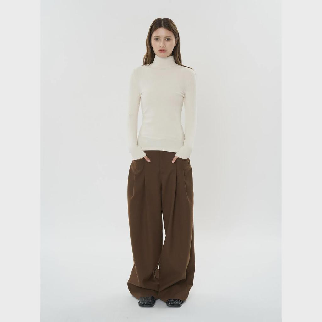 Louvre Winter Korean-Style High Collar Velvet T-Shirt for Women - Warm, Slim Fit Fashion