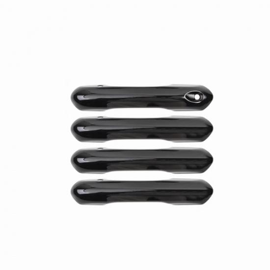 Bright black Front Car Door Handles Cover Trim 4pcs For Ford Explorer -2024