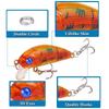 1PCS Minnow Fishing Lure 50mm 4.2g Hard Bait Jig Bait Carp Striped Bass Fishing Tackle Fishing Lure Carp Bait