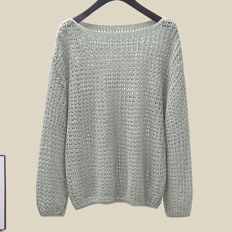 Women's Loose Fit Hollow-Out Knit Sweater