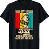 Just A Dad Who Always Came Back Milk Unisex Vintage Graphic Tee
