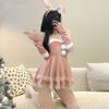 Lingerie Bunny Christmas Dress Sexy Uniform Seduction Passion Dress Small Breasts New Robe Women