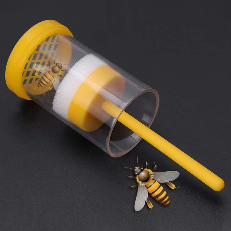 Plunger Beekeeper Yellow Catcher Tool Bee Beekeeping Supplies Bee-Friendly Queen Bee Marker Bottle Beekeeping Supplies Frames