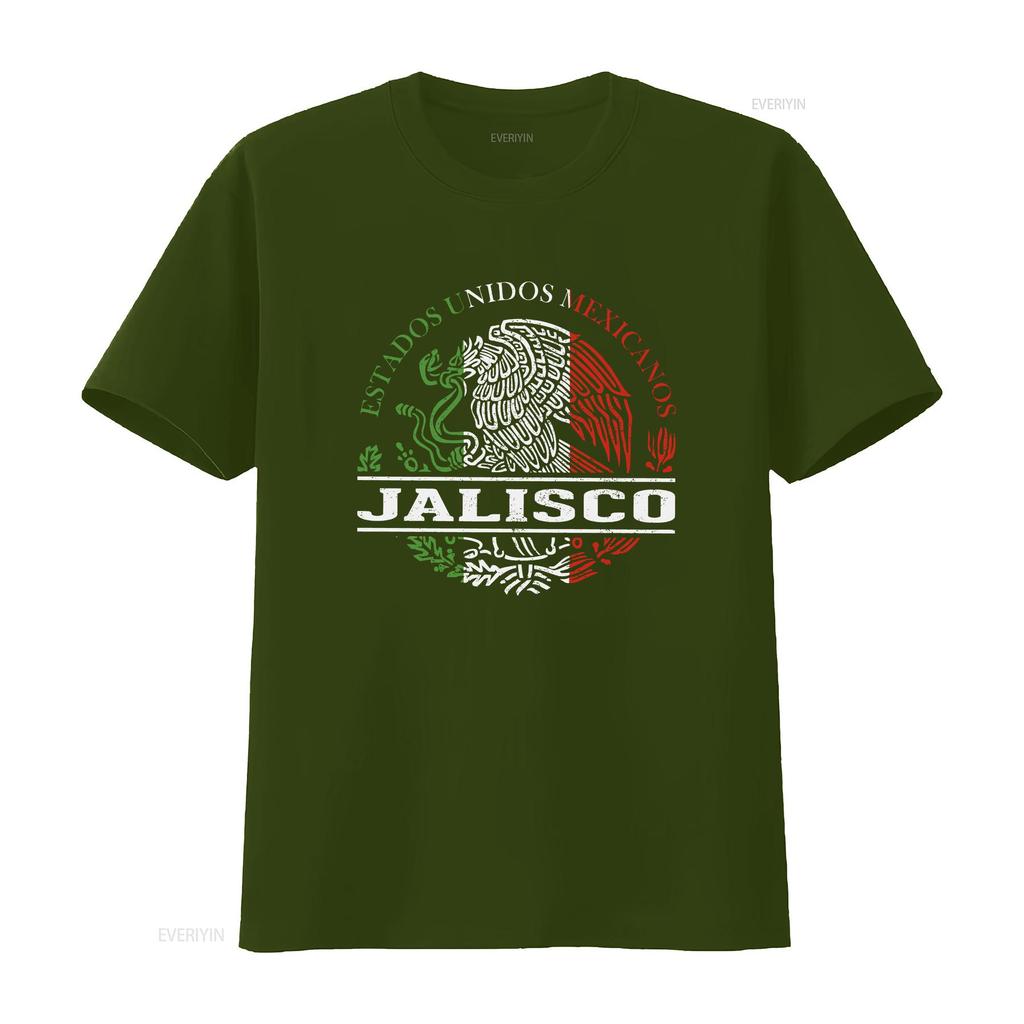 Jalisco Mexico T Shirt Travel Vintage Washed Breathable Fashion Stylish Comfortable Designer Clothes Slightly Versatile Soft