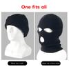 Thermal Face Mask Wind-proof 3 Hole Winter Knitted Cycling Mask Neck Warmer Motorcycle Under Helmet Lining Mask Caps Ultimate Thermal Retention Hat