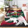 Minnesota Hockey Team Area Rug Suitable for Indoor And Outdoor,Carpets for Kitchens, Homes, Offices, Living Rooms,Home Decor,Christmas Gift