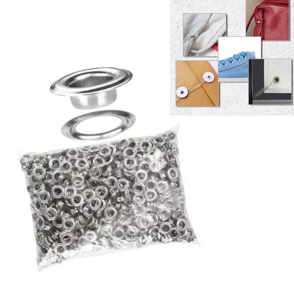 1000pcs 12mm Grommet Eyelet Plating Treatment Rust Prevention Leather Grommets for Decorating