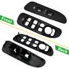 2Pcs For 2002-2010 Dodge Ram 1500 2500 3500 Door Window Switch Bezel Cover Black