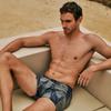 Hanro Fancy Micro Quick Dry Boxer Briefs  73125 Striped Palm Print 