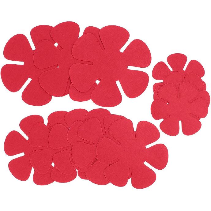 POT PAN PROTECTOR FELT STACKING PADS COOKWARE SEPARATORS KITCHEN SUPPLIES FOR HOUSEHOLD 12PCS (Red)