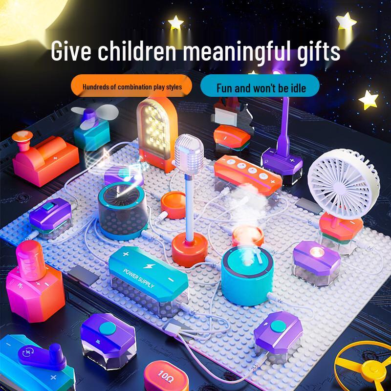 Electronic Building Block Circuit Toy Set Steam Science Toy