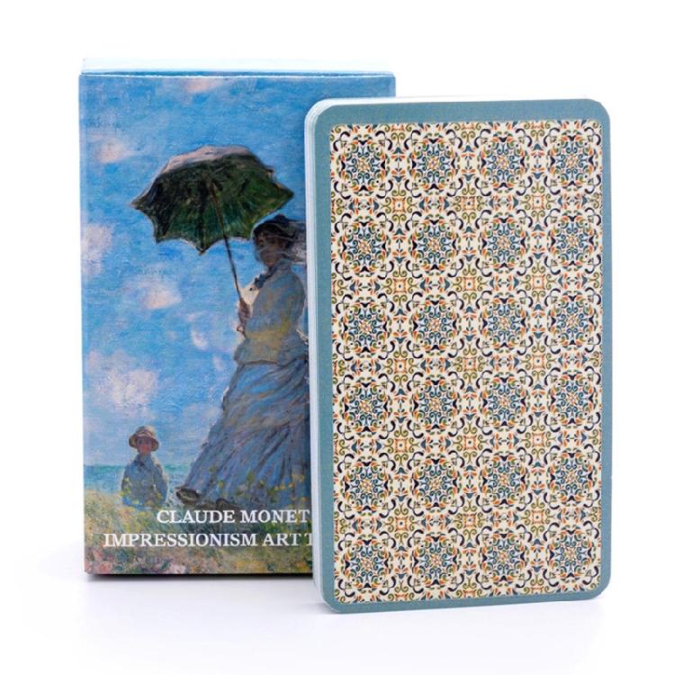 Clau de Monet per Arte Impressionista Tarot 78 Carte Gioco da Tavolo Poker Fato Famiglia Par