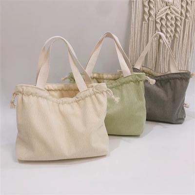 Nuovo Stile Borsa Pranzo Tela Portapranzo Coulisse Tote da Picnic Eco Piccola Borsa a Mano Contenitore per Cena Sacchetti per Conservare Alimenti