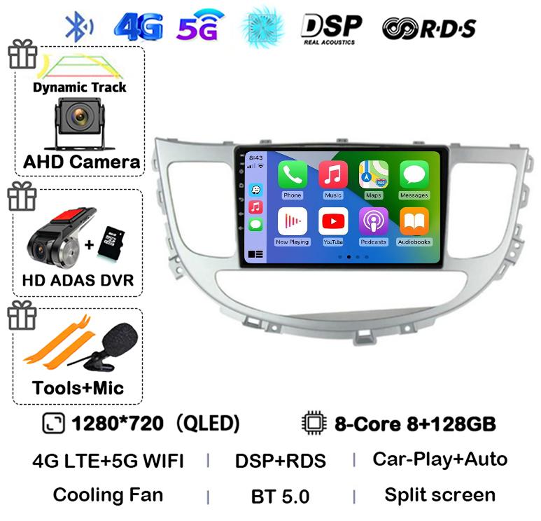 Android 14 Auto Carplay 4G+WIFI For Hyundai Rohens Genesis 2008-2013 Car Radio Multimedia Video Player GPS Navigation Stereo DSP