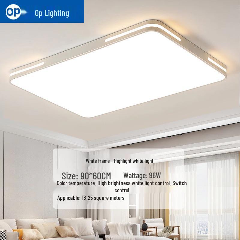 Ultra-Thin Minimalist LED Ceiling Light for Living Room, Dining Room, Bedroom - Modern Whole House Lighting Package