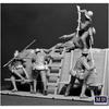 Master Box 1/35 Scale British-German First War Hand-to-Hand Combat Plastic Model Kit (2 British Soldiers & 3 German Soldiers) with Mini Trench Diorama