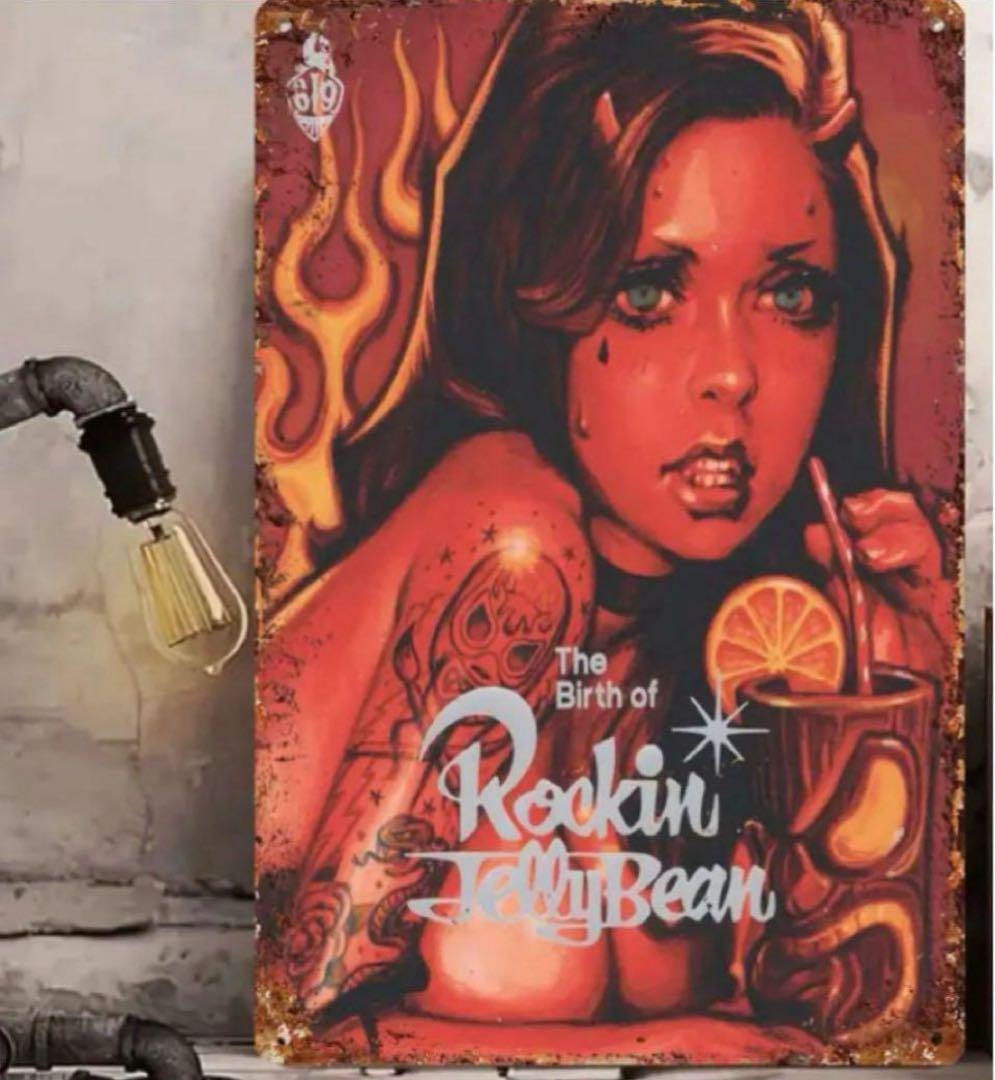 

[USED] Imported/Tin Sign The Birth of Rockin Jelly Bean