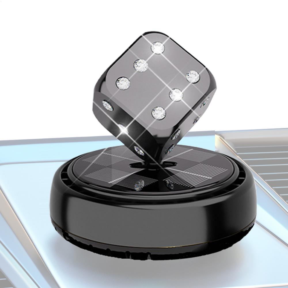 Car Scents Air Freshener Car Air Fresheners With Solar Rotating Automotive Trim Long-Lasting Odor Removal Dice For Minivan