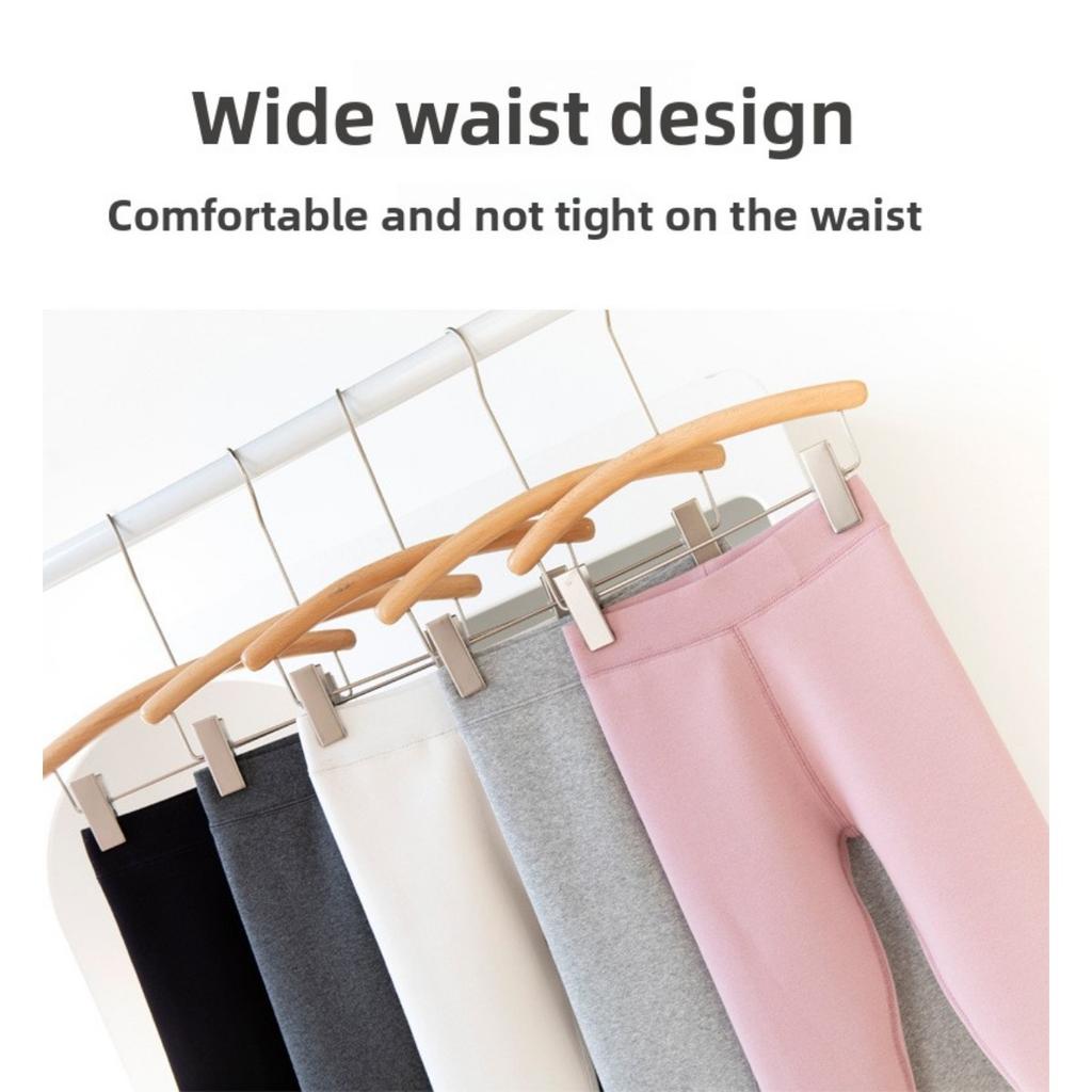 Spring and Autumn Girls' Pants Candy Colored Matte Warm Children's Bottom Pants Cotton Can Be Worn Inside Out Children's Pants