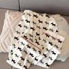 Cartoon Cute Puppy Print Women Pyjamas  Autumn Winter Casual Nightwear Fashion V-neck Lady Home Outfits Sets