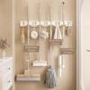 Removable Wall Mounted Mop Rack Space Aluminum Mop Broom Holder Suction Cup Mop Holder  for Kitchen