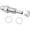 2 Pack -6AN Male Flare Bulkhead To 5/16 Hose Barb Fuel Tank Fitting 6An 6 AN