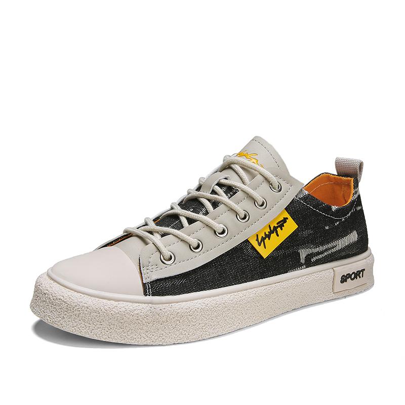 

Fashion Blue Canvas Sneakers Men s Anti odor Jeans Shoes 44 New Male Man Denim Loafers Trainers Student Boys Slip on Sneakers 39