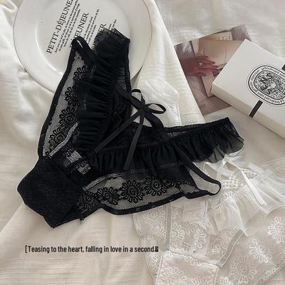 Luo Li Qingfeng Rüschen-Spitzen-Atmungsaktive Panties mit niedrigem Bund