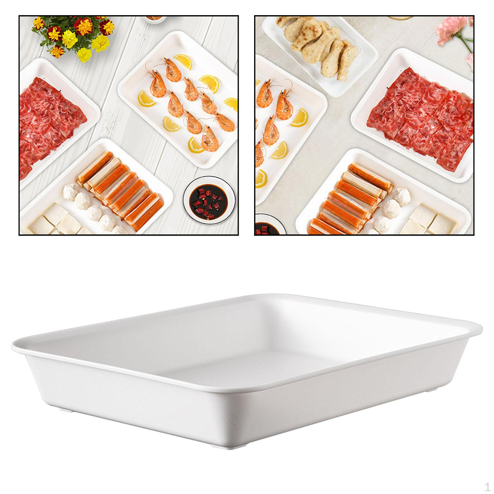 

Лоток для хранения продуктов, десертный кухонный органайзер, многоразовый контейнер для чая для дома 25cmx19cmx4cm