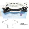 1 Pair Fastener Easy Installation High Strength Lightweight CPU Cooling Fan Hard Clips for Desktop