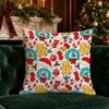 Christmas Cute Throw Pillow Covers Pattern Cushion Cover Suitable for Sofa Bedroom Car Pillow Cover