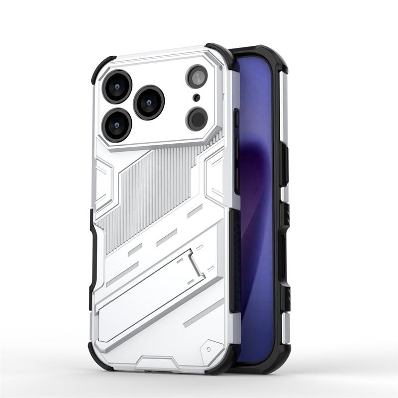 

For iPhone 17 Pro Case iPhone 17 Pro Cover Punk Style Holder Bumper Shield Protective Phone Case For iPhone 17 Pro Max Air Funda iPhone17 Pro белый