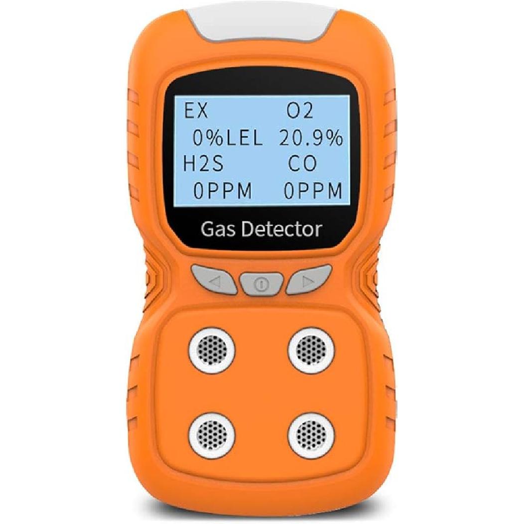 Портативный газоанализатор, газоанализатор Gas Clip 4, тестер-анализатор, перезаряжаемый ЖК-дисплей, звуковая и световая сигнализация, ударопрочный тестер качества воздуха, 2 года
