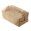 1PC Cotton Linen Tissue Box Simple Concave Shape Paper Storage Box for Home Living Room Bedroom Desktop