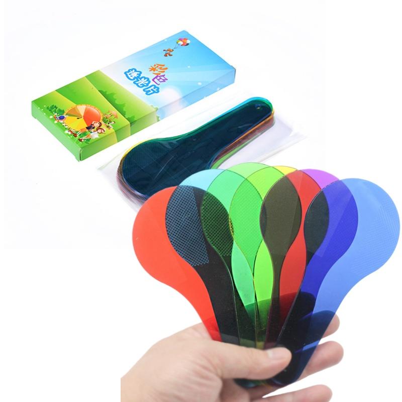 6 Pcs Children's Coloring Learning Board Translucent Film Montessori Early Education Color Painting Novelty Funny Puzzle Toys