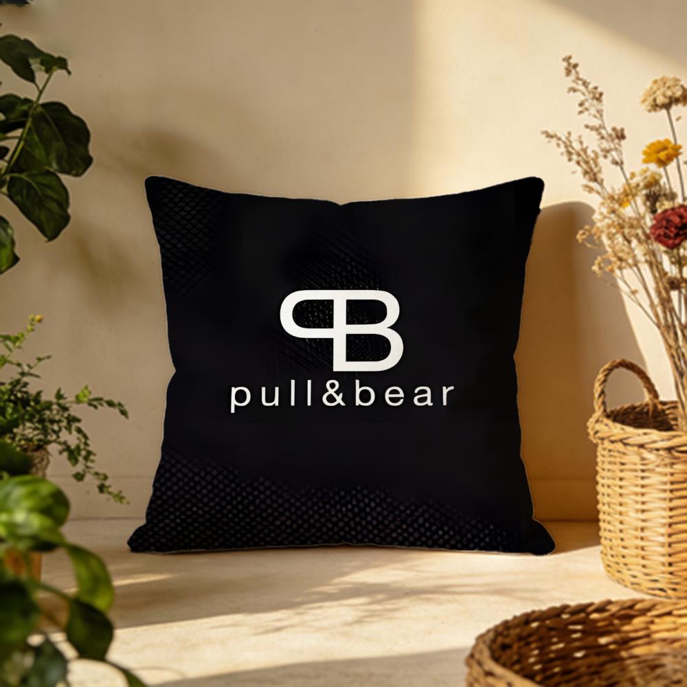 Trendy PPull Bearer Cushion Cover Versatile DoubleSided Pillow Case Fit for Sofa Bed Car Daily Decor