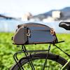 8L Bike Rear Rack Bag Reflective Cycling Back Seat Bag Large Capacity Bicycle Saddle Bag Bicycle Tail Bag for Travel Commute