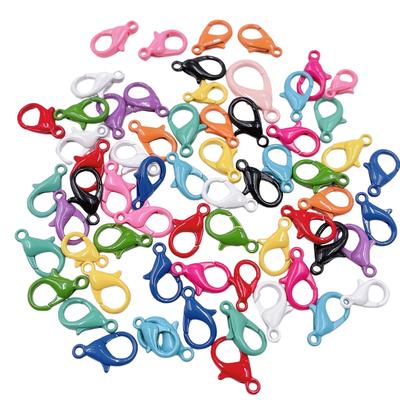 10pcs Colorful Lobster Clasp DIY Handmade Jewelry Accessories Metal Lacquer Lobster Clasp Wholesale Necklace Bracelet Connection Clasp
