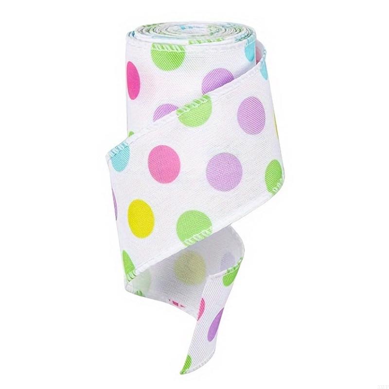 Colorful Polyester Ribbon for Easters Decoration and Creative Craft Project Gift Packaging Supplies Sewing Accessories
