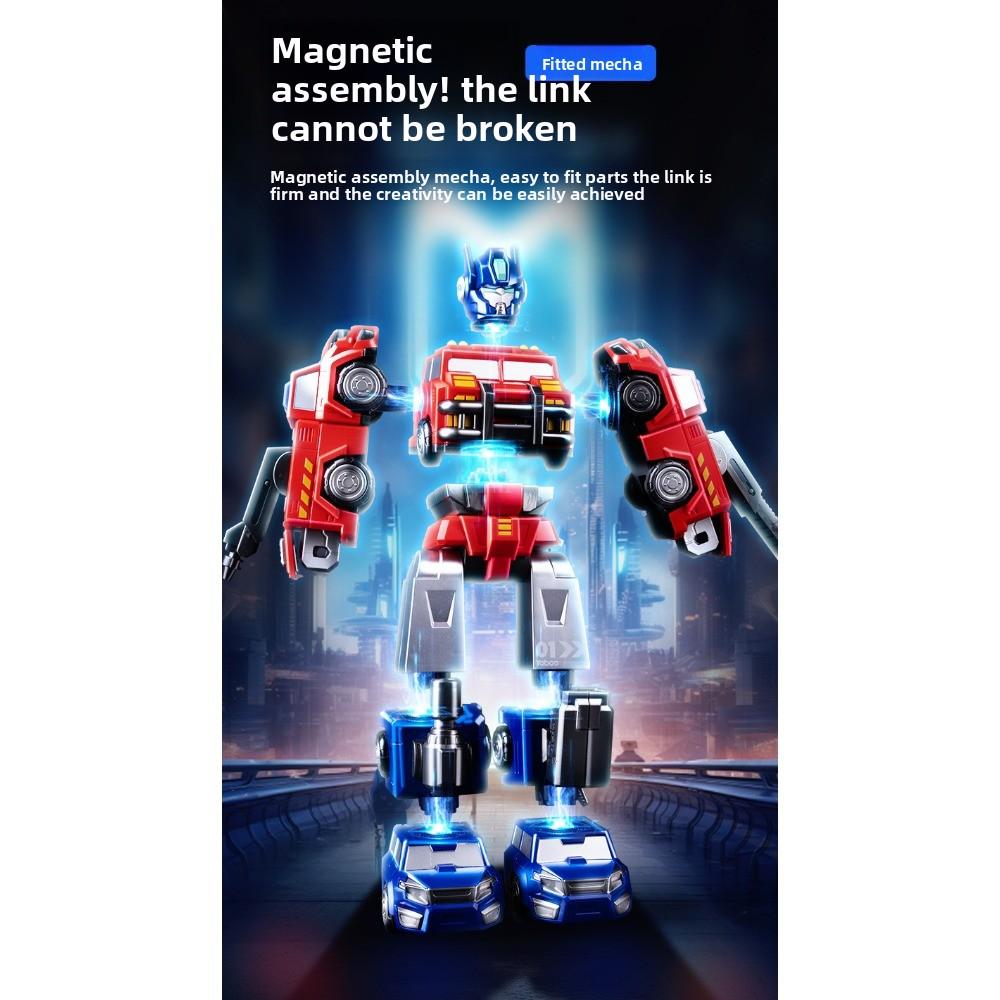 Magnetic Building Block Three-dimensional Magnetic Hair Deformation Robot Toy Children's Puzzle Model