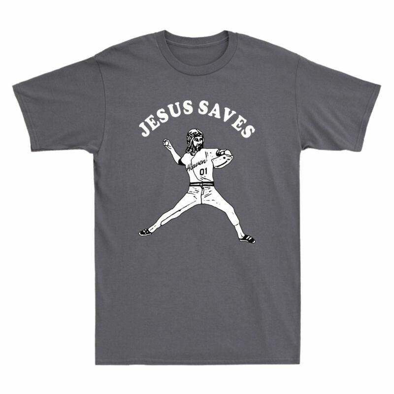 Christian Jesus Vintage Shirt Saves Tshirt Sleeve Funny Short Baseball Unisexs