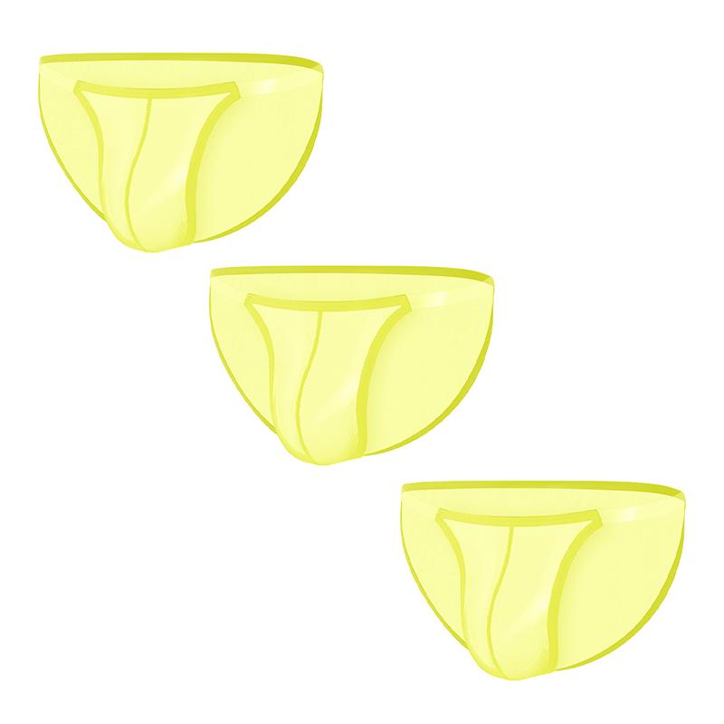 Przezroczyste, wąskie majtki męskie z wysokim stanem, letnia, cienka, lodowato-jedwabna, sportowa, oddychająca, bezszwowa, szybkoschnąca męska bielizna