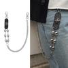Metal Skull Chain HipHop Bag Chain Waist Jewelry Alloy Texture for Showcasing Personality at Festivals and Parties