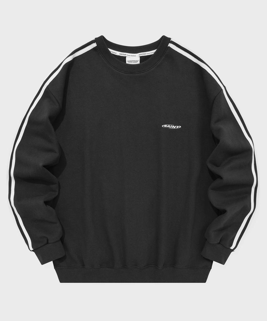 SAINTPAIN Sp Circle Logo Line Sweatshirt Black
